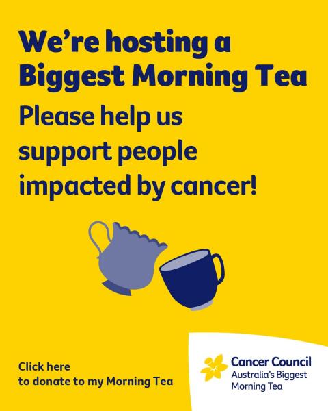 Image for event: The Biggest Morning Tea